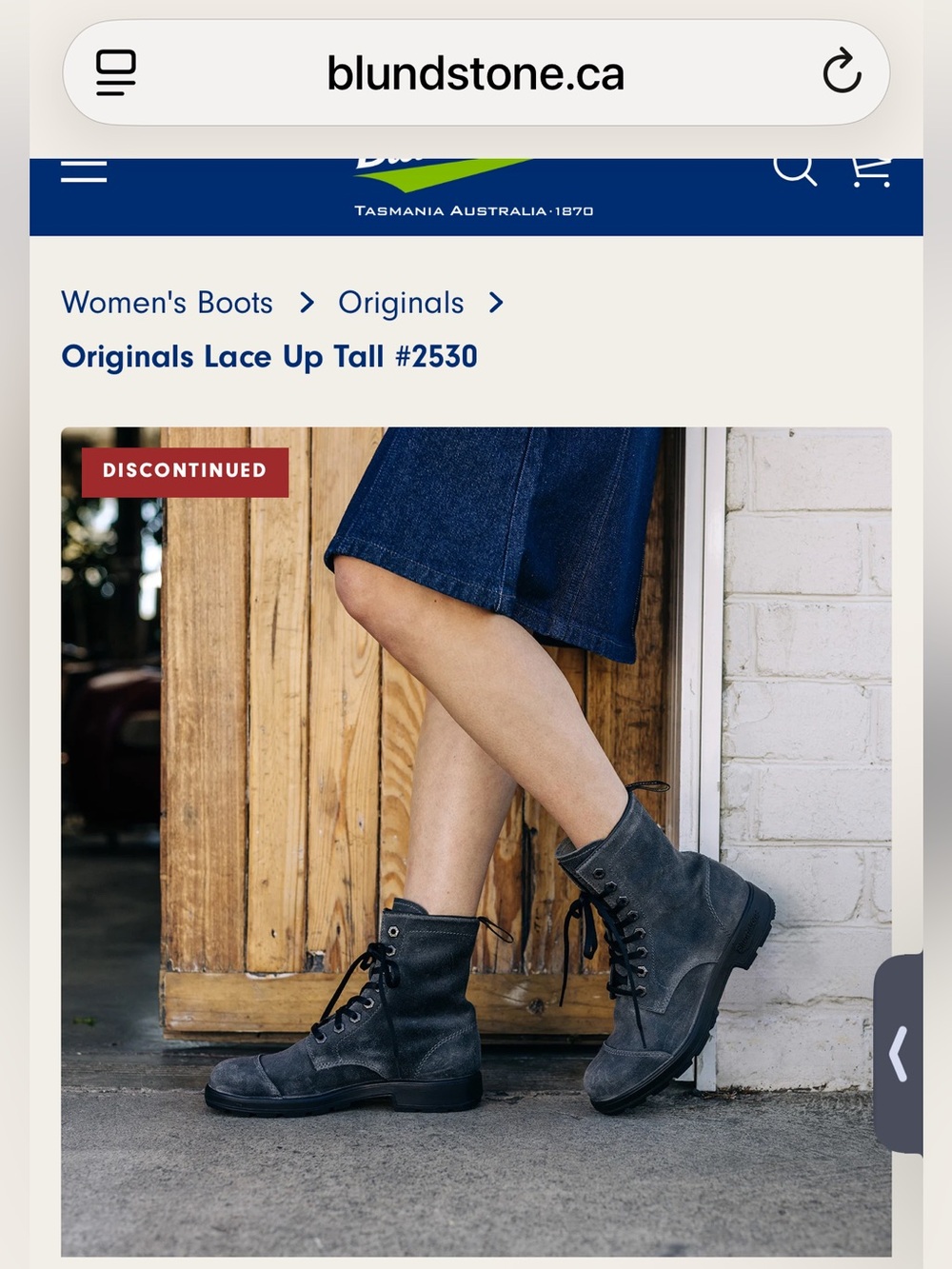 Blundstone Women's Originals Lace Up Tall Boots (discontinued style) - Picture 10 of 12